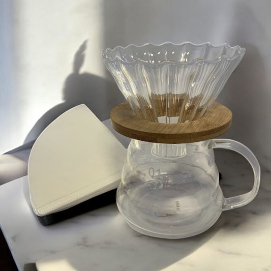 ☕✨ Combo Dripper V60 Vidrio + Filtros + Servex ✨☕