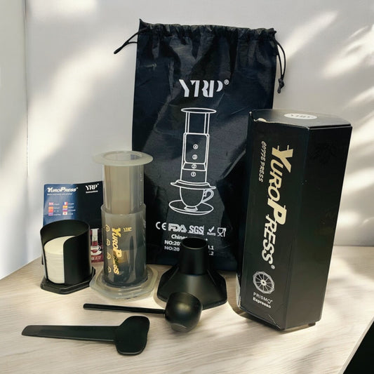 EuroPress Coffee Maker – Kit Completo con 300 Filtros Desechables