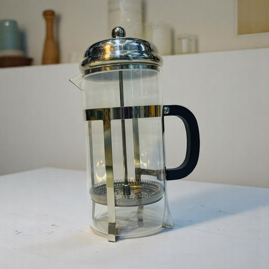 ☕✨ Prensa Francesa 600 ml – Acero Plateado ✨☕