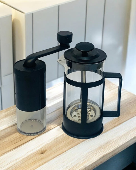 ☕ Combo Nébula – Prensa Francesa + Molino Manual (350 ml)