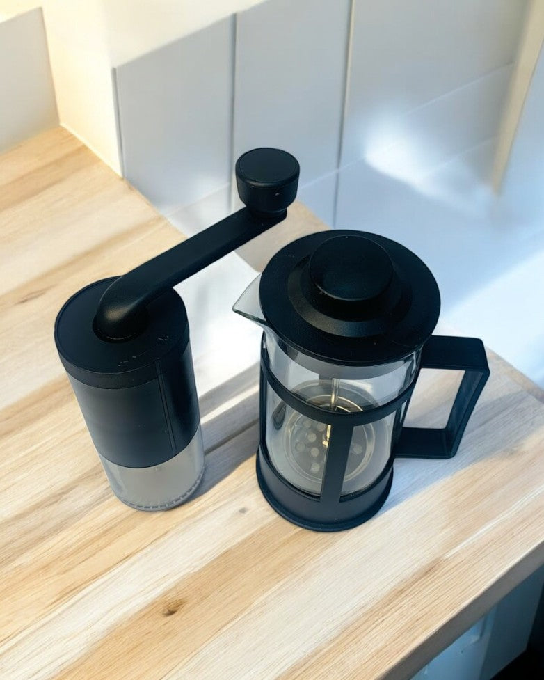 ☕ Combo Nébula – Prensa Francesa + Molino Manual (350 ml)